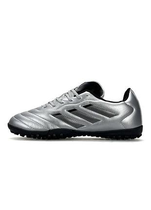 Мужские сороконожки adidas goletto viii tf silver black