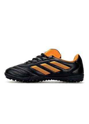Мужские сороконожки adidas goletto viii tf black orange