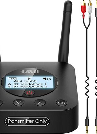Аудіоадаптер bluetooth 5.0 1mii b06tx+ адаптер для чудового передавання звуку від джерела до приймача