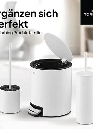 Відро для сміття з педаллю torbing 3 л мусорный бак для ванной комнаты с плавным закрыванием