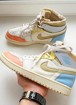 Женские высокие кроссовки nike air jordan 1 zoom air comfort