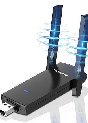 Сетевой адаптер wifi wonlink 1300mbps wl-na1501 двухдиапазонный беспроводной сетевой адаптер usb