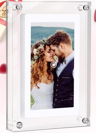 Цифровая фоторамка 5" acrylic digital picture frame 1080р акриловая цифровая рамка для фото и видео