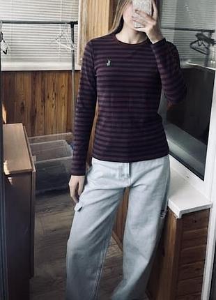 Лонгслив смугастий ralph lauren