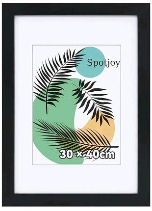 2 шт. набір чорних настінних фоторамок 23,5х32,3 см spotjoy вертикальна/горизонтальна рамка для фото