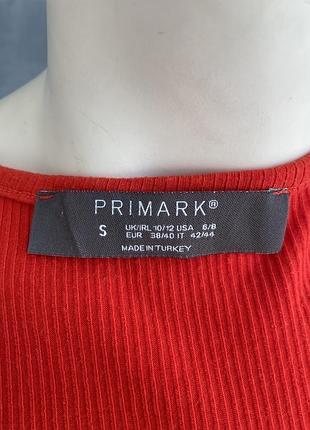 Красное сексе платье в рубчик primark 7