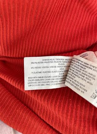 Красное сексе платье в рубчик primark 8