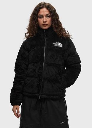 Пуховик жіночий the north face velour чорний