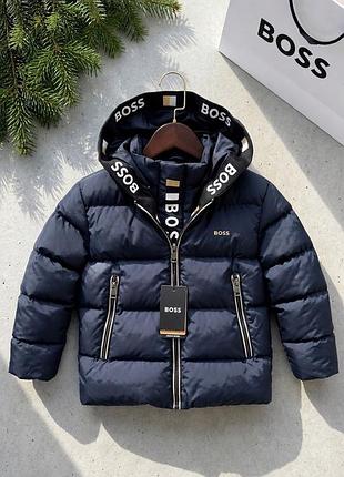 Куртка для хлопчиків boss зимова синя