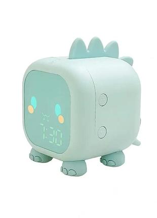 Цифровий дитячий будильник funny dinosaur alarm clocks xr-mm-c2007 нічник із будильником