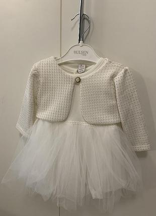 Сукня для дівчаток bulsen baby біла 74 см