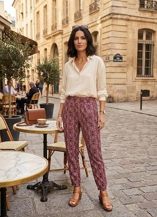 Нові віскозні штани m&s mid rise tapered брюки