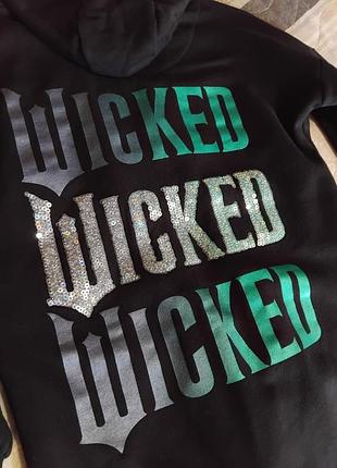 Худі wicked оригінальний мерч universal studios. толстовка, розмір s