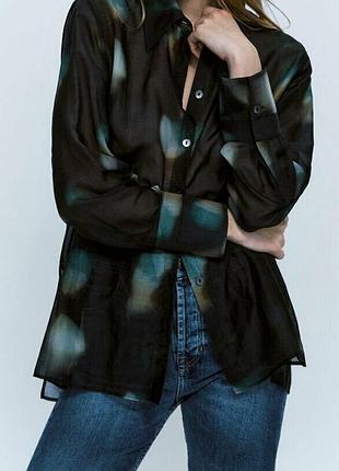 Рубашка с шелком massimo dutti 7