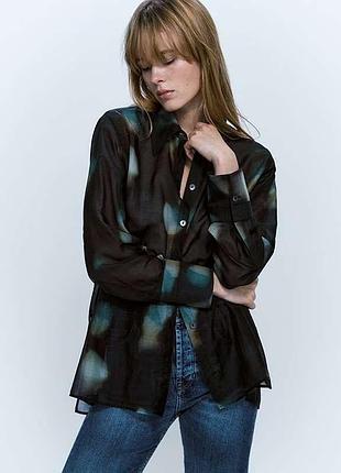Рубашка с шелком massimo dutti 2