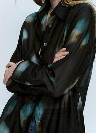 Рубашка с шелком massimo dutti 8