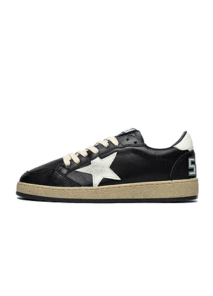 Жіночі кросівки golden goose superstar ball-star black