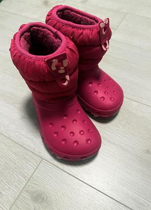 Черевики дитячі crocs рожеві, розмір c8