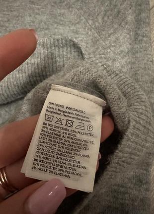 Сірий светр h&m 4