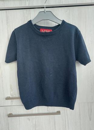 Трикотажная футболка кофта короткий рукав h&amp;m 98/104
