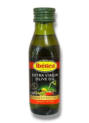 Оливковое масло iberica extra virgin нерафинированное прямого отжима 250 мл в стеклянной бутылке