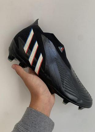 Бутси чоловічі adidas predator edge+ fg чорні збірної франції