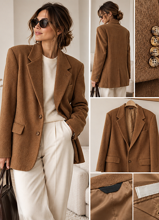 Винтажный пиджак ausa camel 2