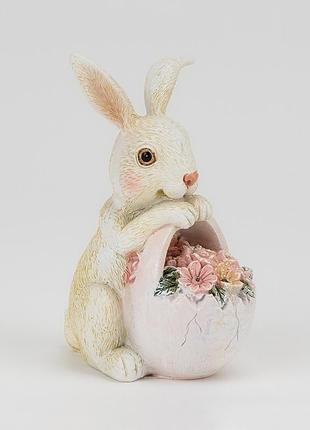 Статуэтка "кролик с корзинкой", 12 см elisey