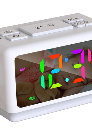 Умные часы с функцией радиобудильника en8852-rgb часы с функцией будильника и цифровым led-дисплеем