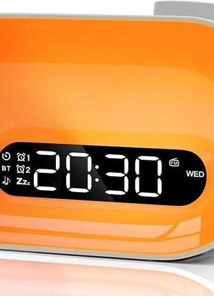 Настільний будильник з імітацією сходу сонця sound machine wake-up light bl10 будильник із генератором звуків для сну