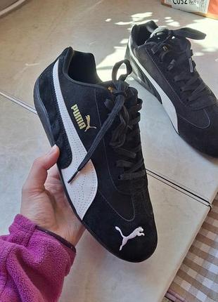 Кросівки унісекс puma speedcat чорні з білим