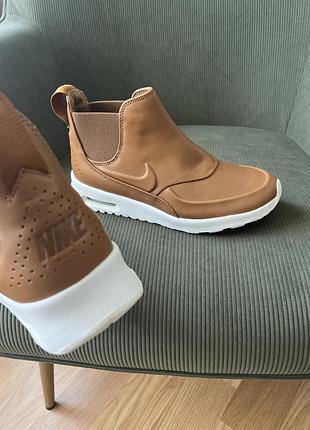 Кросівки жіночі nike air max thea mid коричневі, us-6,5, довжина устілки 23,5 см, шкіра