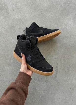 Черевики кросівки хайтопи nike court borough mid winter gs