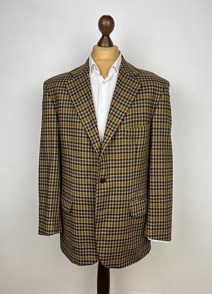 Burberrys vintage tweed wool blazer винтажный пиджак в клетку берберри твид