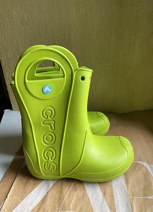 Сапоги crocs j1 31 32 размер 9