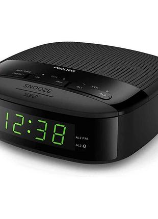 Настільний годинник-будильник philips clock radio 3000 series цифровий будильник з годинником