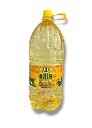 Масло подсолнечное рафинированное дезодорированное вымороженное марки «п» тм «жирнов», 3.0 л / 2.7 кг (пэт-бутылка с ручкой)