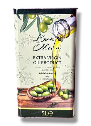 Оливковое масло bon oliva extra virgin oil product 5 л