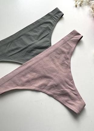 2 шт комплект стрінгів кластичних h&m