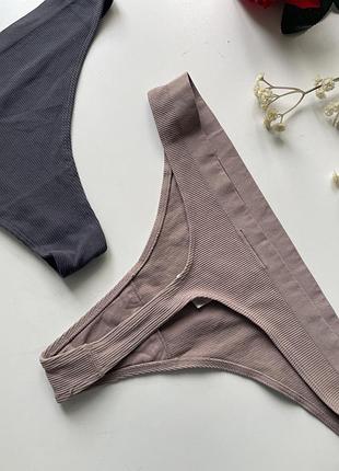 2 шт комплект еластичних стрінгів h&m 4