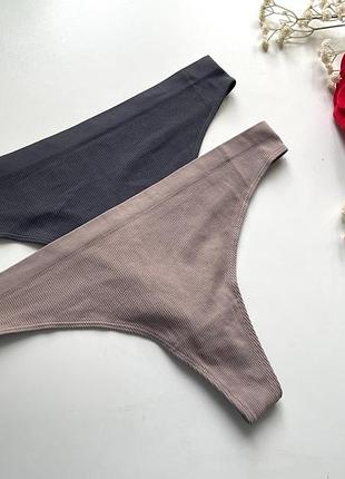 2 шт комплект еластичних стрінгів h&m 6