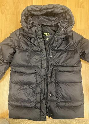 Пуховик жіночий zara чорний