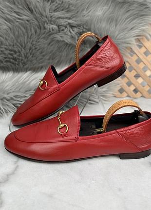 Gucci brixton horsebit jordaan loafers жіночі лофери шкіра оригінал 41.5 eur