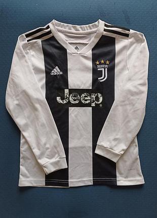 Підліткова ретроджерсі футболка з довгим рукавом adidas juventus