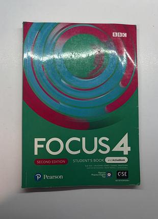 Підручник з англійської мови pearson focus 4 second edition student's book та workbook (м'яка обкладинка)
