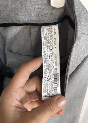 Сірі брюки з розрізами zara 3