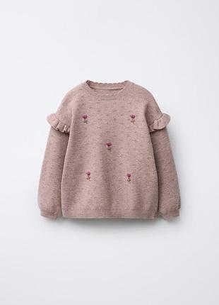 Светр для дівчинки zara рожевий