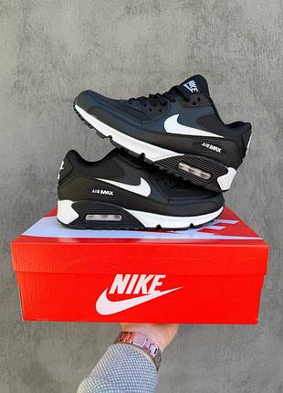 Кросівки чоловічі nike air max 90 black/white