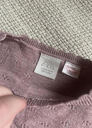 Светр для дівчинки zara рожевий 6