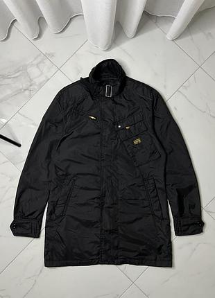 Стильний чорний тренч/куртка g-star raw sandhurst trench, розмір s-m